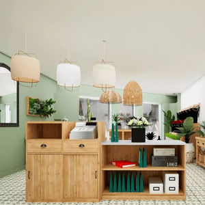solid wood counter