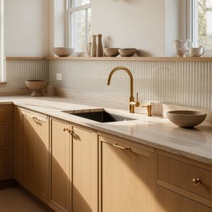 tempered glass backsplash
