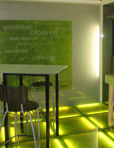 glass signage plate