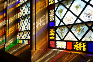 double-glazed glass panel