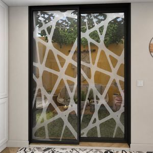 glass panel with sandblasting