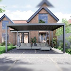 wall-mounted pergola