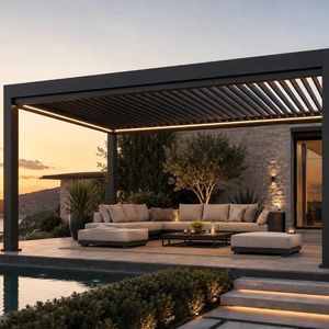 wall-mounted pergola