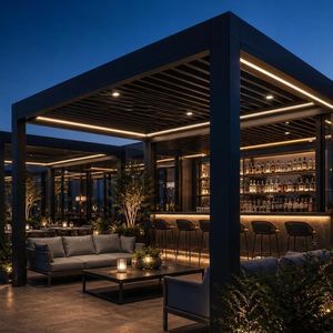 wall-mounted pergola