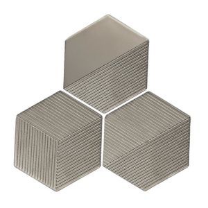 metallized ceramic hexagonal tile