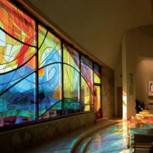 blown glass panel