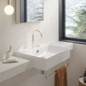 semi-recessed washbasin