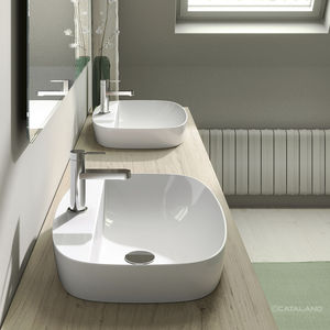 semi-recessed washbasin