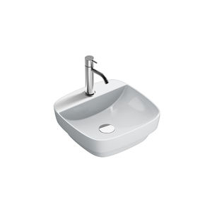 semi-recessed washbasin