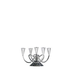 nickel-plated brass candelabra