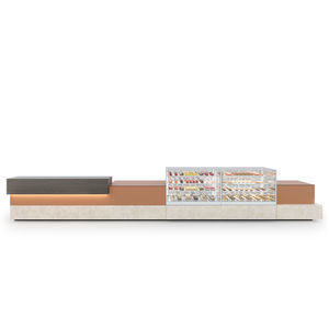 pastry shop refrigerated counter