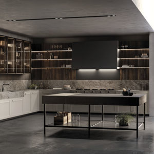 Contemporary kitchen - LA CUCINA - Riva Industria Mobili - wooden / island  / handleless