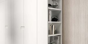 contemporary storage cabinet for kitchen / wooden