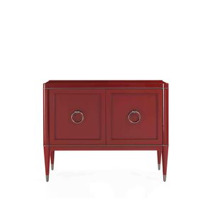 traditional sideboard / lacquered wood / solid wood / red