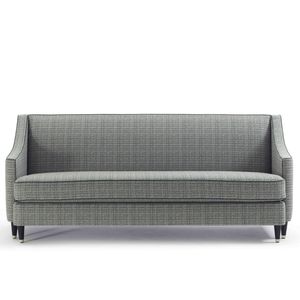 traditional sofa / fabric / with removable cushion