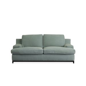 traditional sofa / fabric / with removable cushion