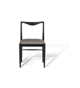 traditional chair / upholstered / fabric / wooden