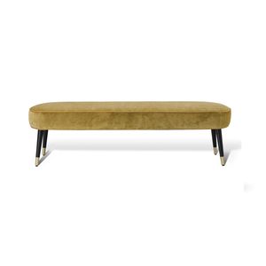 traditional upholstered bench / fabric