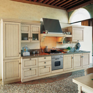 traditional kitchen / ash / stone / lacquered