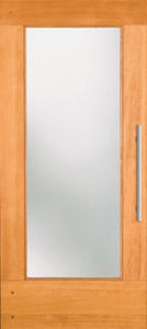 swing French door / wooden / insulated
