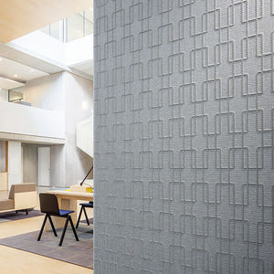 linen wallcovering / polyester / home / textured