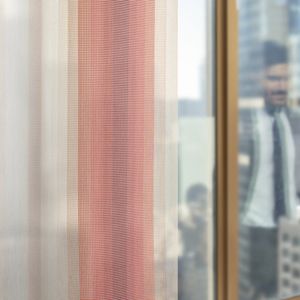 striped sheer curtain fabric