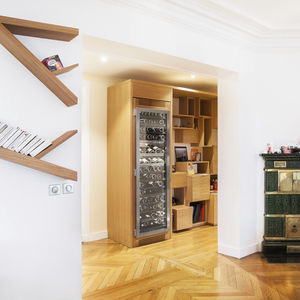 built-in wine cabinet