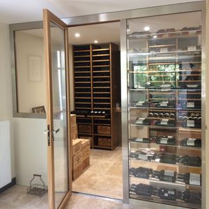 stainless steel wine cabinet