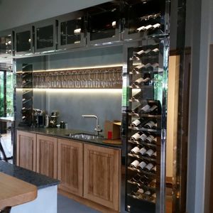 built-in wine cabinet