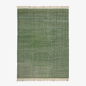 contemporary rug / striped / silk / Tibetan wool