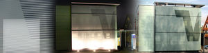double-glazed glass panel