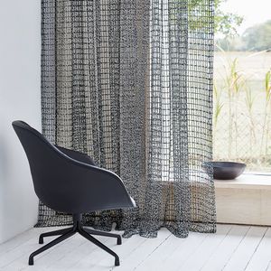 geometric pattern sheer curtain fabric