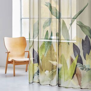 curtain fabric / floral / polyester / Trevira CS®