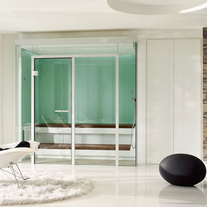 steam room with shower included