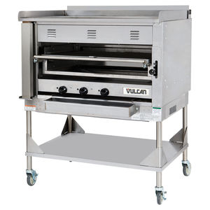 gas grill / floor-mounted / commercial / stainless steel