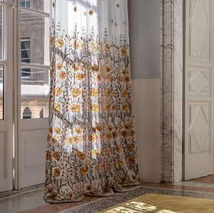 floral pattern sheer curtain fabric