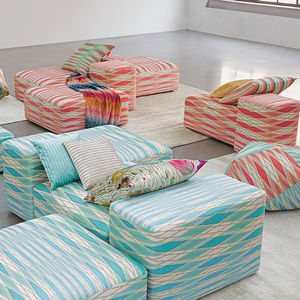 upholstery fabric / geometric pattern / multi-color / Trevira CS®