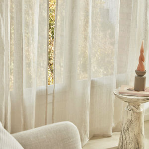 plain sheer curtain fabric