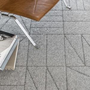 contemporary rug / plain / alpaca wool / rectangular