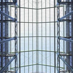 laminated glass panel / tempered / building / colored