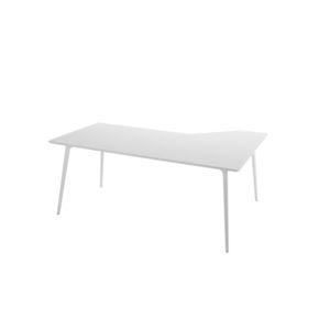 aluminum desk / MDF / contemporary / for waiting rooms