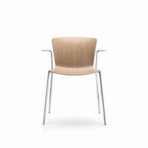 contemporary chair / with armrests / upholstered / polypropylene