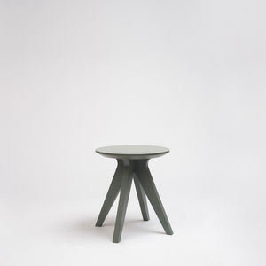 contemporary side table / beech / laminate / birch base