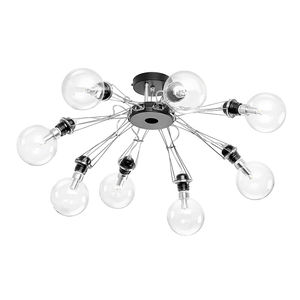 contemporary ceiling light / aluminum / steel / LED