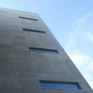 slate cladding / polished / panel / black