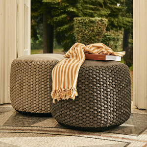 contemporary pouf