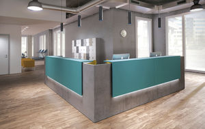 corner reception desk