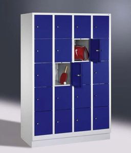 steel left-luggage locker 1