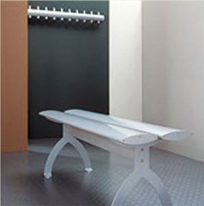 traditional locker room bench