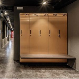contemporary locker room bench